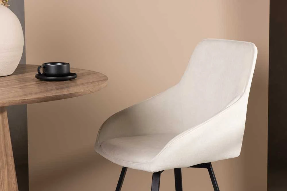 Venture Design Valgomasis kėdė, Rosie 2 vnt., 60x55x88 cm, kreminė spalva