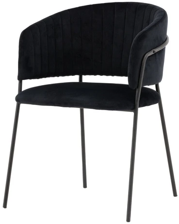 Venture Design Valgomasis kėdė, Selma, 2 vnt., 58x54x82 cm, Juoda