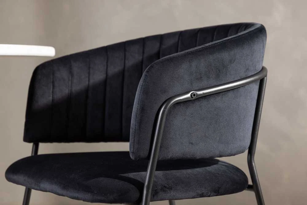 Venture Design Valgomasis kėdė, Selma, 2 vnt., 58x54x82 cm, Juoda
