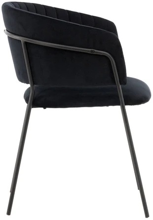 Venture Design Valgomasis kėdė, Selma, 2 vnt., 58x54x82 cm, Juoda