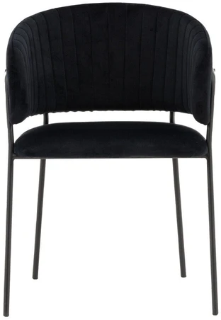 Venture Design Valgomasis kėdė, Selma, 2 vnt., 58x54x82 cm, Juoda