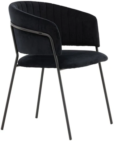 Venture Design Valgomasis kėdė, Selma, 2 vnt., 58x54x82 cm, Juoda