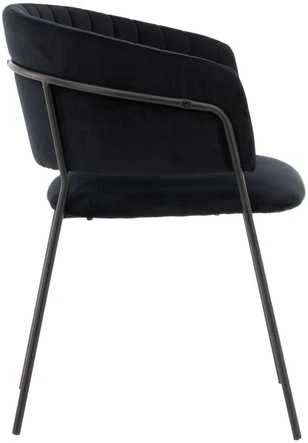 Venture Design Valgomasis kėdė, Selma, 2 vnt., 58x54x82 cm, Juoda