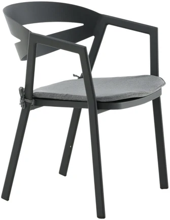 Venture Design Valgomasis kėdė, Skilčių, 62x59x76 cm, Juoda