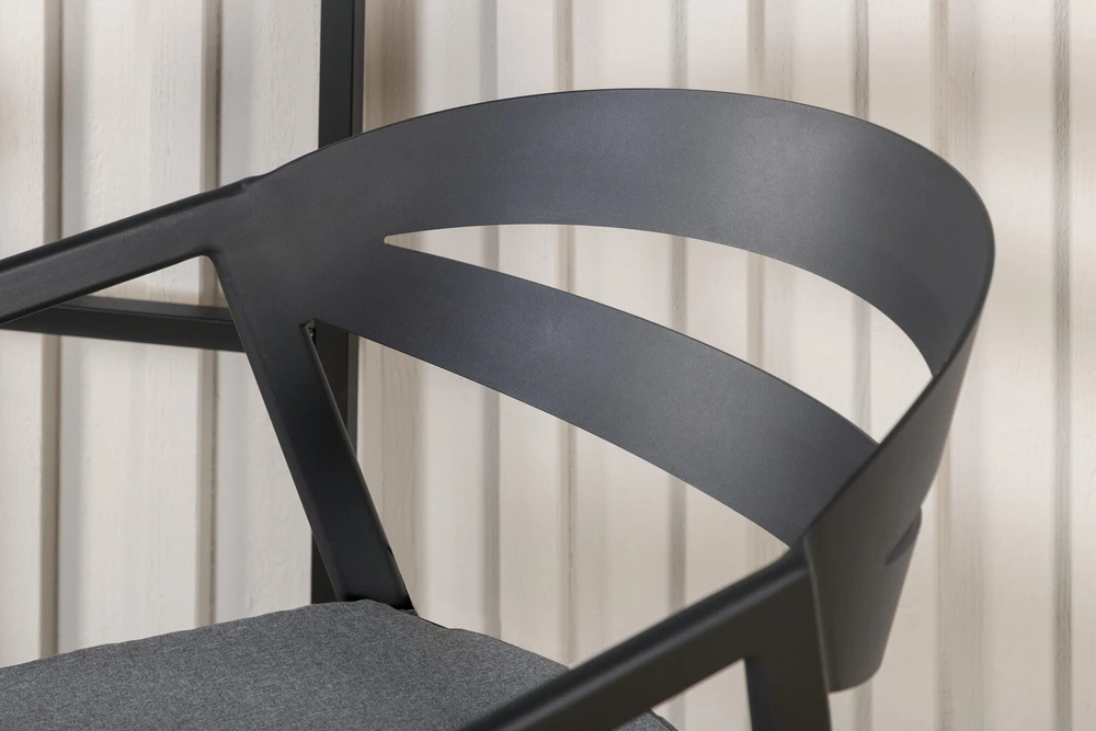 Venture Design Valgomasis kėdė, Skilčių, 62x59x76 cm, Juoda