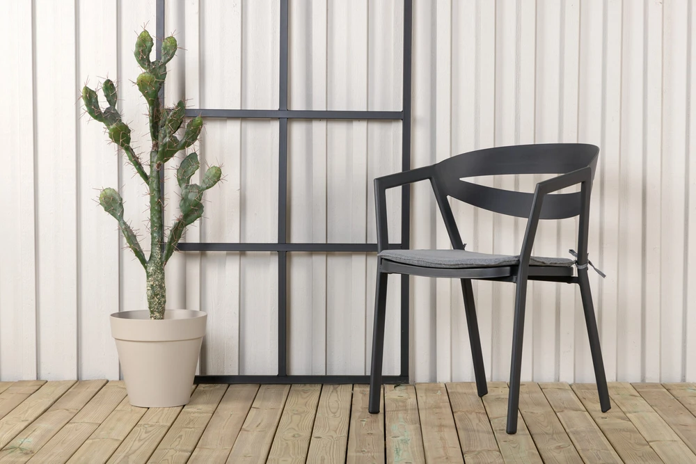 Venture Design Valgomasis kėdė, Skilčių, 62x59x76 cm, Juoda
