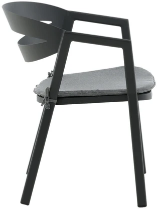 Venture Design Valgomasis kėdė, Skilčių, 62x59x76 cm, Juoda