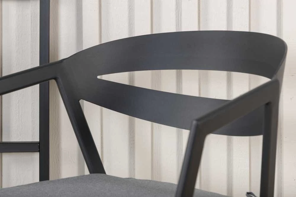 Venture Design Valgomasis kėdė, Skilčių, 62x59x76 cm, Juoda
