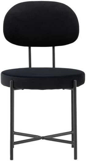 Venture Design Valgomasis kėdė, Stella 2 vnt., 60x50x89 cm, Juoda