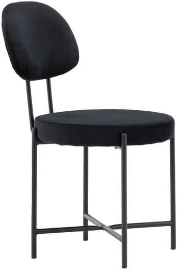 Venture Design Valgomasis kėdė, Stella 2 vnt., 60x50x89 cm, Juoda