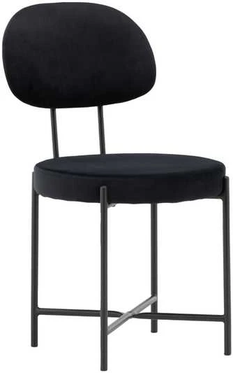 Venture Design Valgomasis kėdė, Stella 2 vnt., 60x50x89 cm, Juoda
