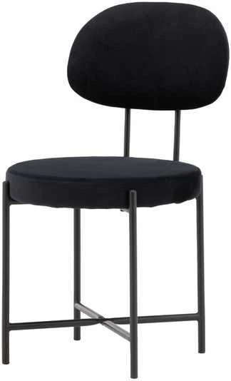 Venture Design Valgomasis kėdė, Stella 2 vnt., 60x50x89 cm, Juoda