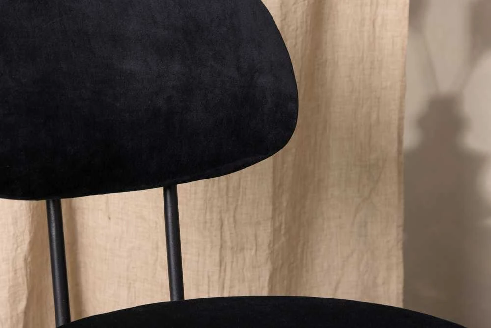 Venture Design Valgomasis kėdė, Stella 2 vnt., 60x50x89 cm, Juoda