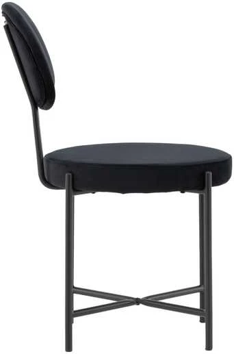 Venture Design Valgomasis kėdė, Stella 2 vnt., 60x50x89 cm, Juoda