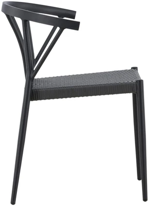 Venture Design Valgomasis kėdė, Stina, 49x47x79.5 cm, Juoda