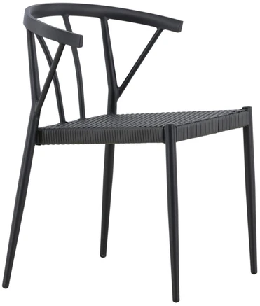 Venture Design Valgomasis kėdė, Stina, 49x47x79.5 cm, Juoda