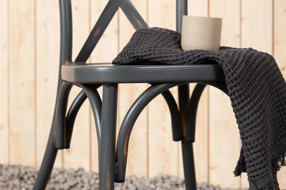 Venture Design Valgomasis kėdė, Tablas 2 vnt., 48x48x88 cm, Tamsiai pilka