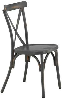 Venture Design Valgomasis kėdė, Tablas 2 vnt., 48x48x88 cm, Tamsiai pilka