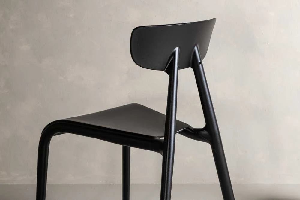 Venture Design Valgomasis kėdė, Ursholmen 2 vnt., 54x49x79.5 cm, Juoda