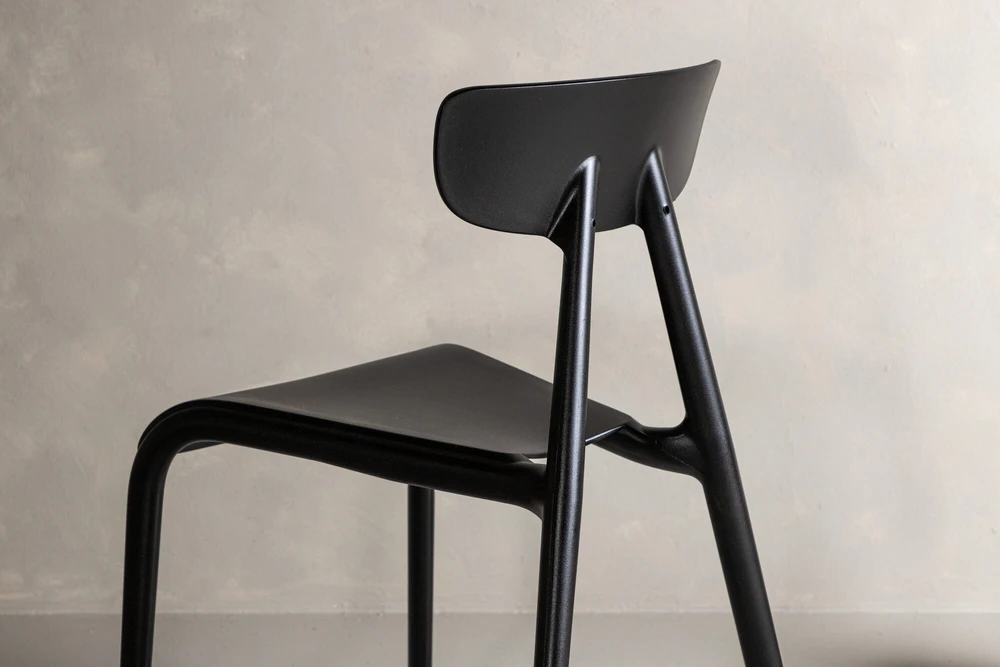 Venture Design Valgomasis kėdė, Ursholmen 2 vnt., 54x49x79.5 cm, Juoda