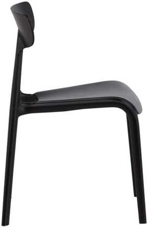 Venture Design Valgomasis kėdė, Ursholmen 2 vnt., 54x49x79.5 cm, Juoda