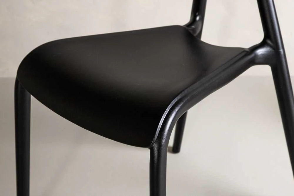 Venture Design Valgomasis kėdė, Ursholmen 2 vnt., 54x49x79.5 cm, Juoda