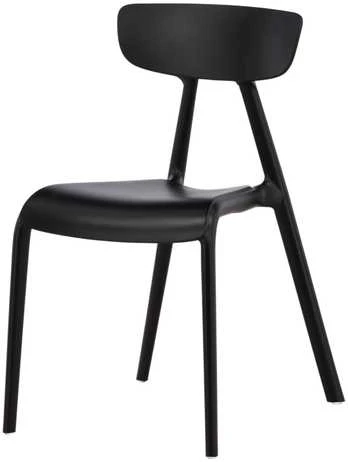 Venture Design Valgomasis kėdė, Ursholmen 2 vnt., 54x49x79.5 cm, Juoda
