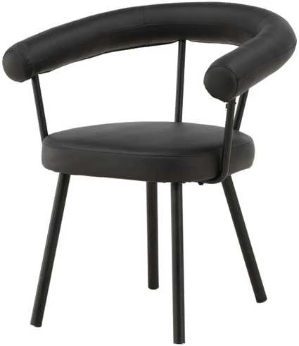 Venture Design Valgomasis kėdė, Västerås x Josefin Lustig, 60x68x73 cm, Juoda