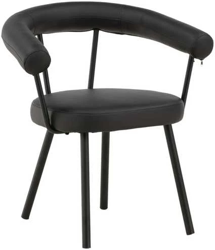 Venture Design Valgomasis kėdė, Västerås x Josefin Lustig, 60x68x73 cm, Juoda