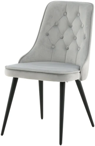 Venture Home Valgomojo kėdės Velvet Deluxe, 2vnt., pilkos, aksomas