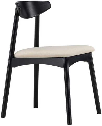 Venture Design Valgomasis kėdė, Ven 2 vnt., 47x54x80 cm, Juoda