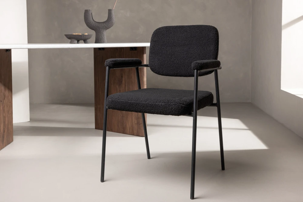 Venture Design Valgomasis kėdė, Yesterday 2 vnt., 61x58x90 cm, Juoda