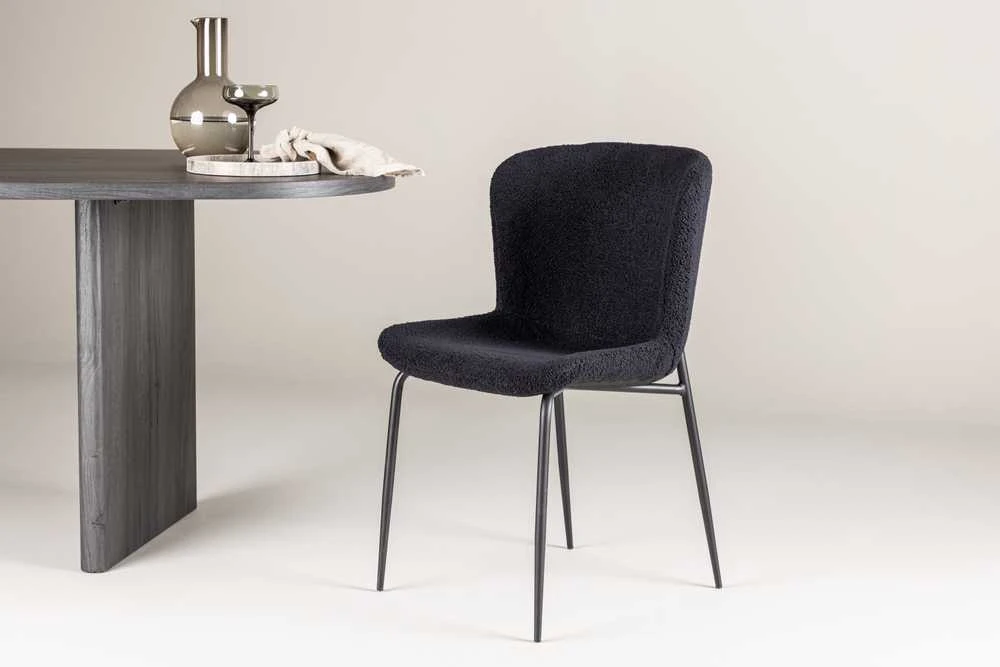 Venture Design Valgomojo kėdė, Modesto 2 vnt., 55x50x81 cm, Juodas