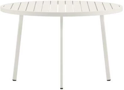Venture Design Valgomasis stalas, 120 cm, smėlio spalvos, aliuminis