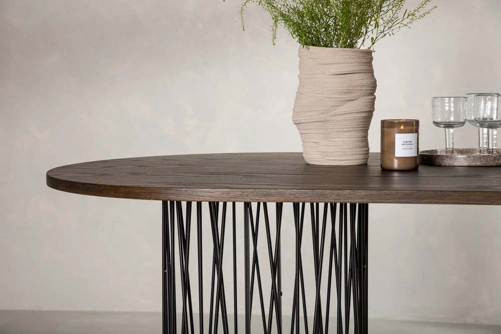 Venture Design Valgomasis stalas, akmuo, 100x220 cm, mocca