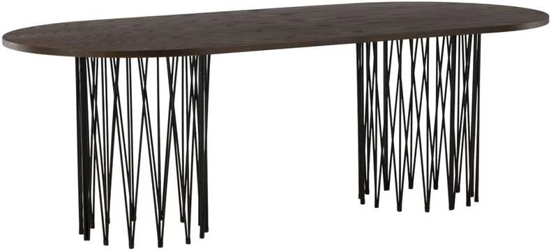 Venture Design Valgomasis stalas, akmuo, 100x220 cm, mocca