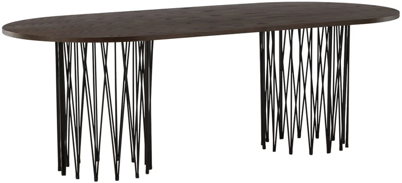 Venture Design Valgomasis stalas, akmuo, 100x220 cm, mocca