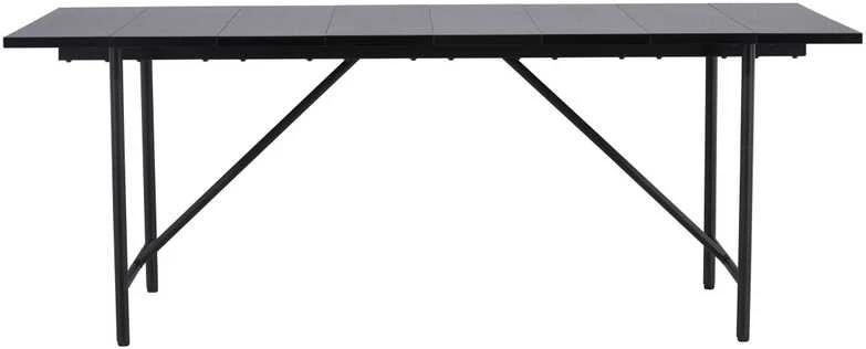 Venture Design Valgomasis stalas, Astrid, 200x90 cm, Juodas
