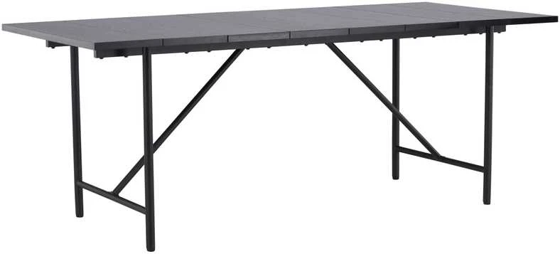 Venture Design Valgomasis stalas, Astrid, 200x90 cm, Juodas