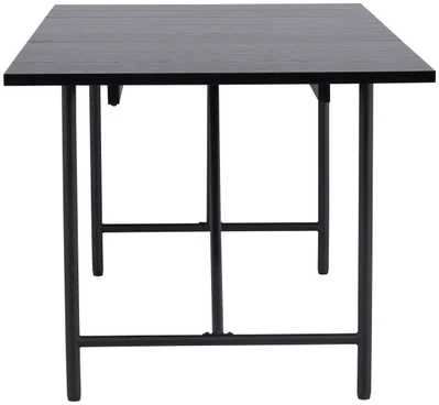 Venture Design Valgomasis stalas, Astrid, 200x90 cm, Juodas