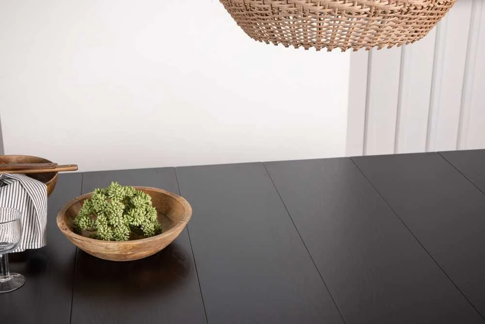 Venture Design Valgomasis stalas, Astrid, 200x90 cm, Juodas