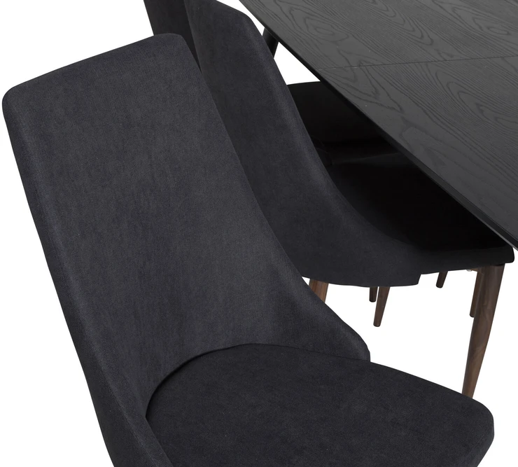 Venture Design Valgomasis stalas, auksinė pratęsimas, 180x85 cm, juodas