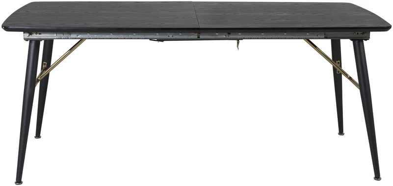 Venture Design Valgomasis stalas, auksinis pratęsimas, 180x75x85 cm, juodas