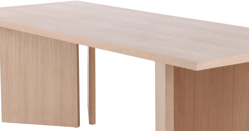 Venture Design Valgomasis stalas, Bassholmen, 100x240 cm, balta kalkė