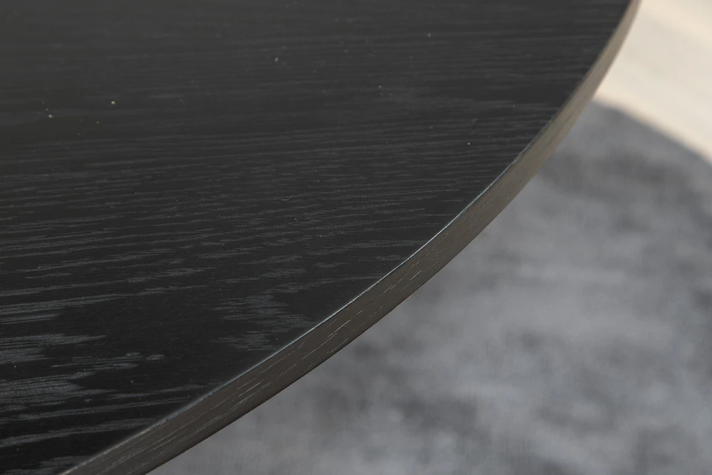 Venture Design Valgomasis stalas, Bianca, ø110 cm, Juodas