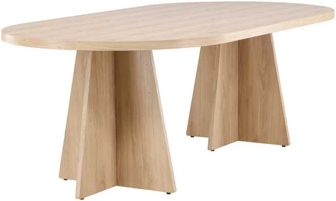 Venture Design Valgomasis stalas, Bootcut, 230x115 cm, Natūrali spalva