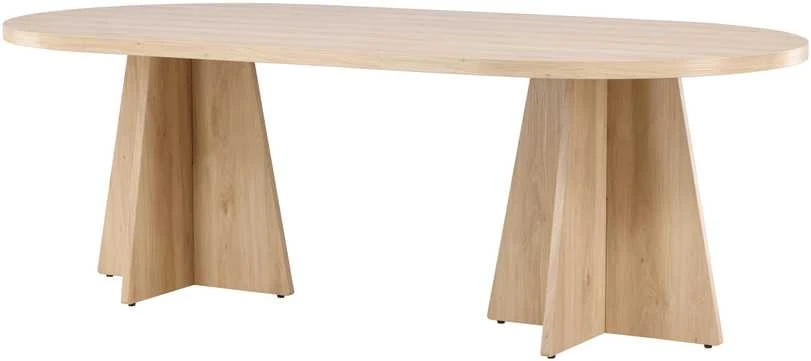 Venture Design Valgomasis stalas, Bootcut, 230x115 cm, Natūrali spalva