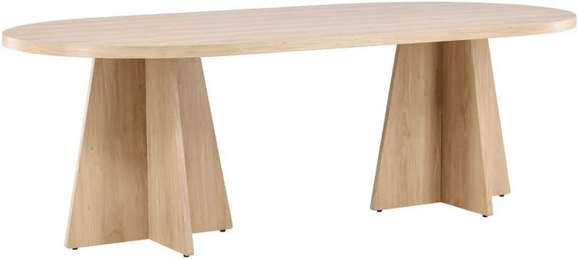 Venture Design Valgomasis stalas, Bootcut, 230x115 cm, Natūrali spalva