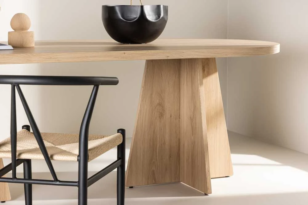 Venture Design Valgomasis stalas, Bootcut, 230x115 cm, Natūrali spalva