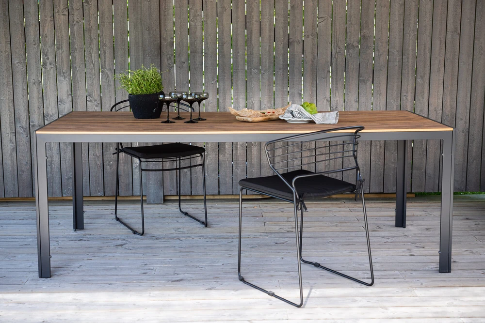 Venture Design Valgomasis stalas, Break, 90x205 cm, Juodas